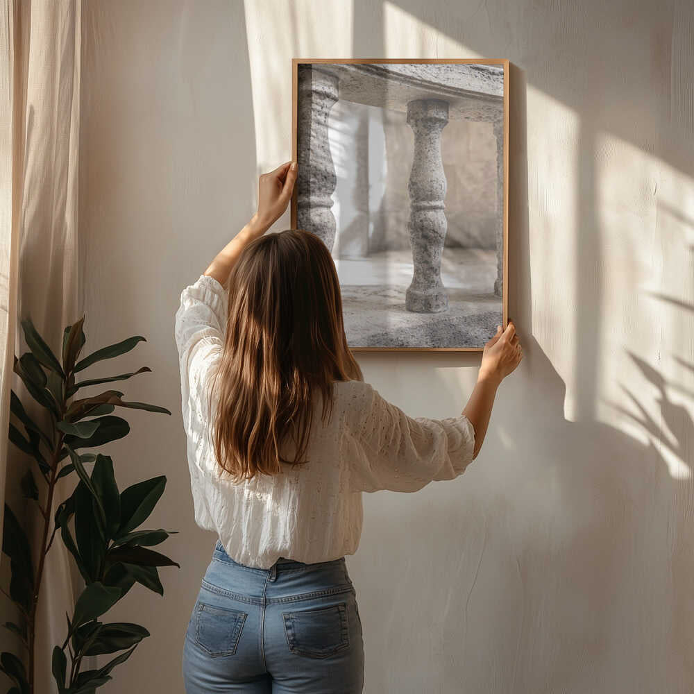 Klassisk Balustrade-Plakat i Stenlook