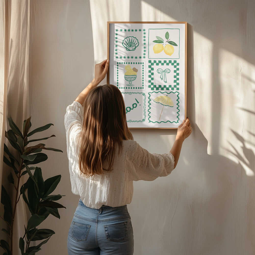 Cheerful Italian Summer Poster