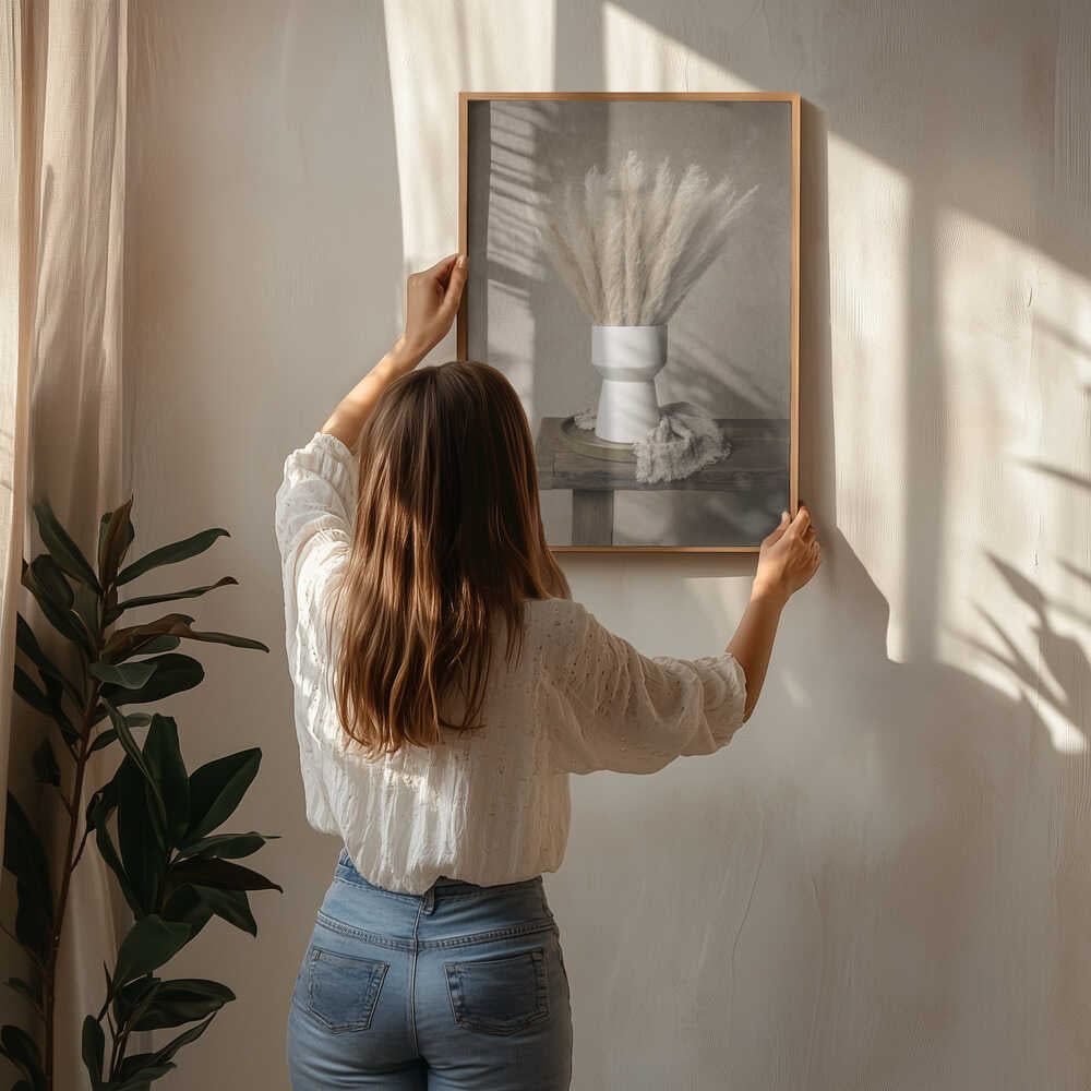 Moderne Pampas Stilleben Plakat