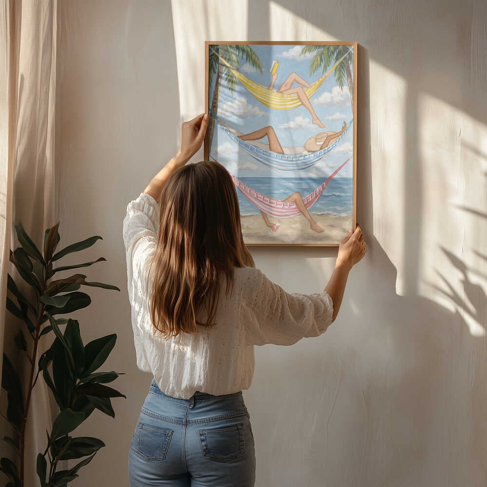 Tropical Hammock Getaway Poster